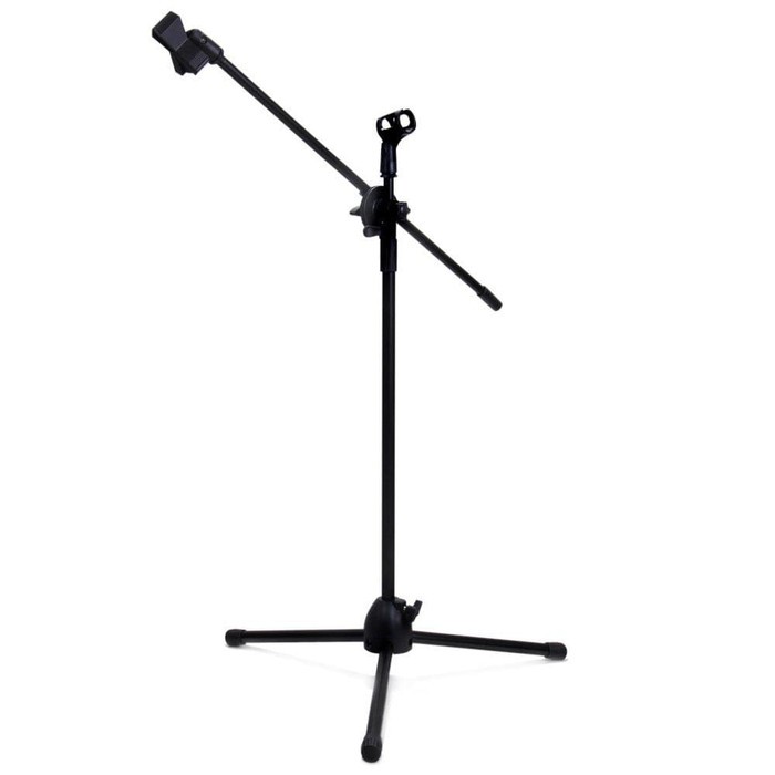 TAFFSTUDIO STAND MIC TRIPOD NB 107 HOLDER MIKROFON PRO 2 KLIP MICROPHONE STAND