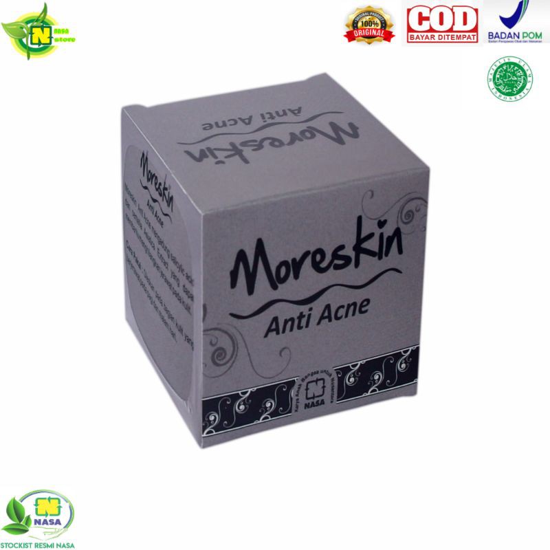 

MORESKIN ANTI ACNE CREAM HERBAL NASA AMPUH ATASI JERRAWAT