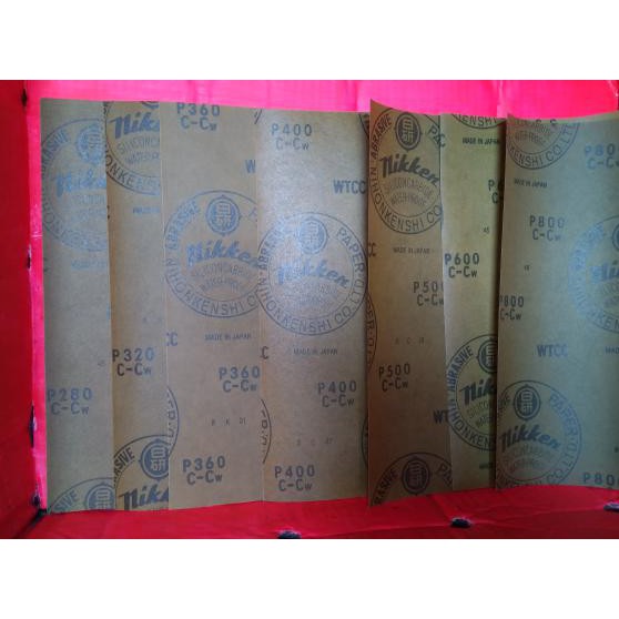 Amplas nikken / sanding paper variant grid halus No 1000,1200,1500