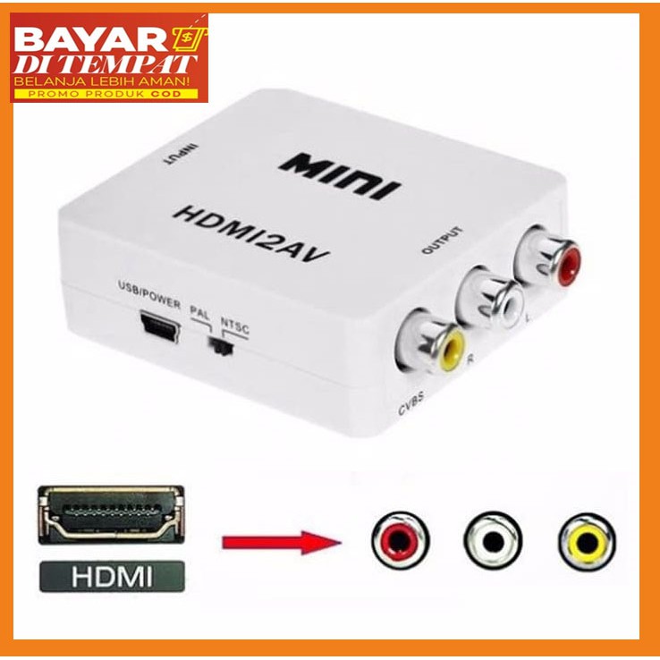 HDMI to AV RCA converter adapter HDMI TO TV