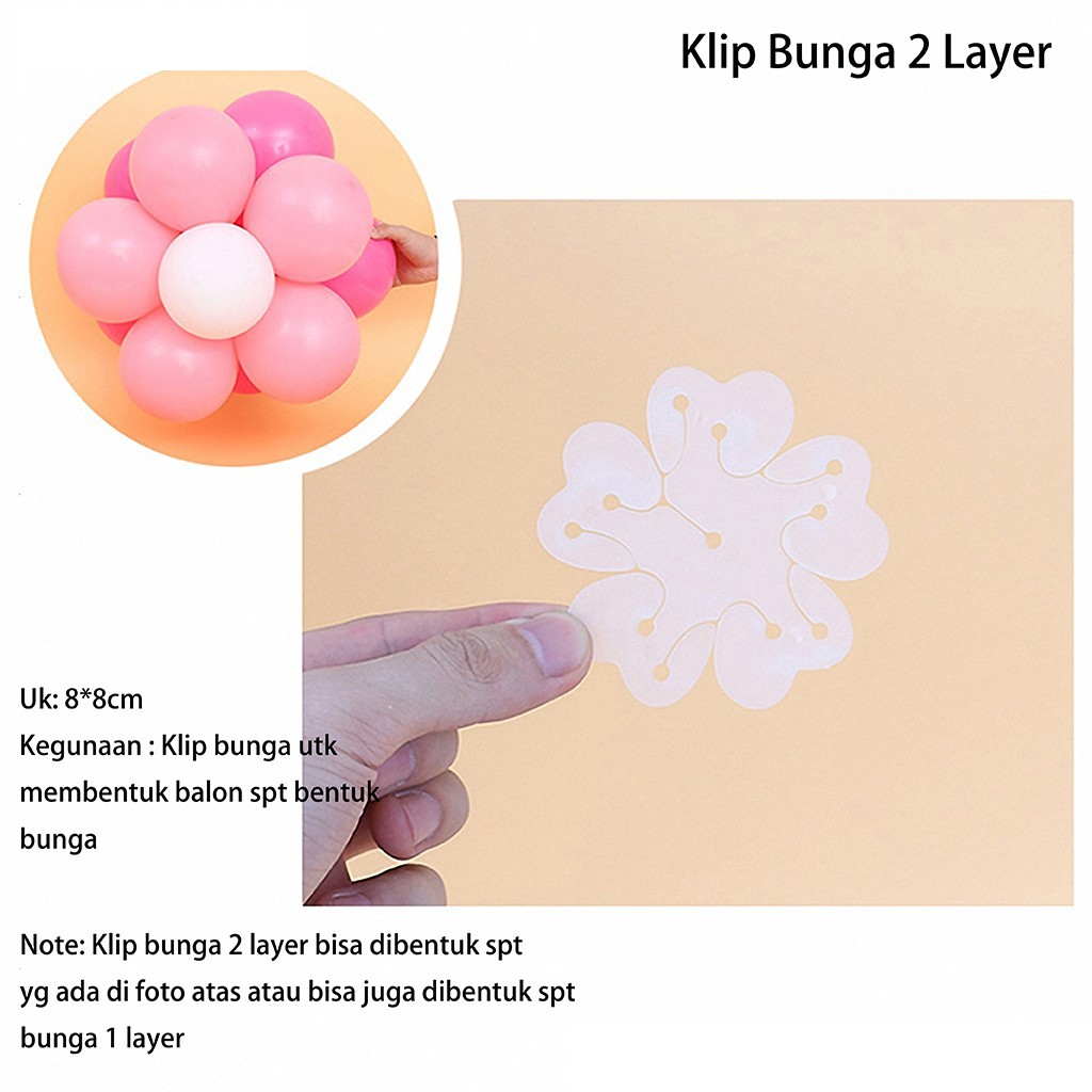 Klip Balon Bunga/Klip Bunga/Klip Balon