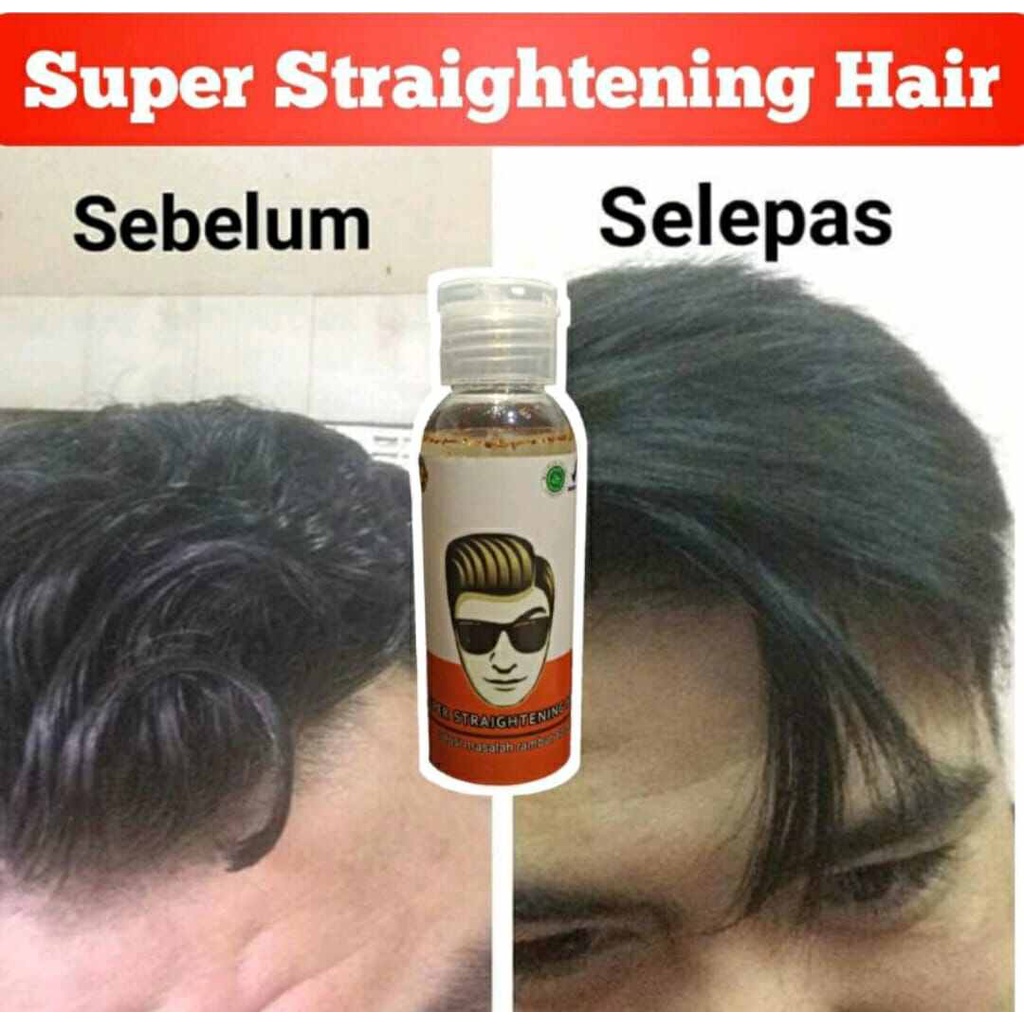 [60 ML] Super Straightening Hair Minyak Pelurus Rambut 100% Permanen Pelurus Rambut Pria Wanita Pelurus Rambut Keriting Ikal Gelombang Viral