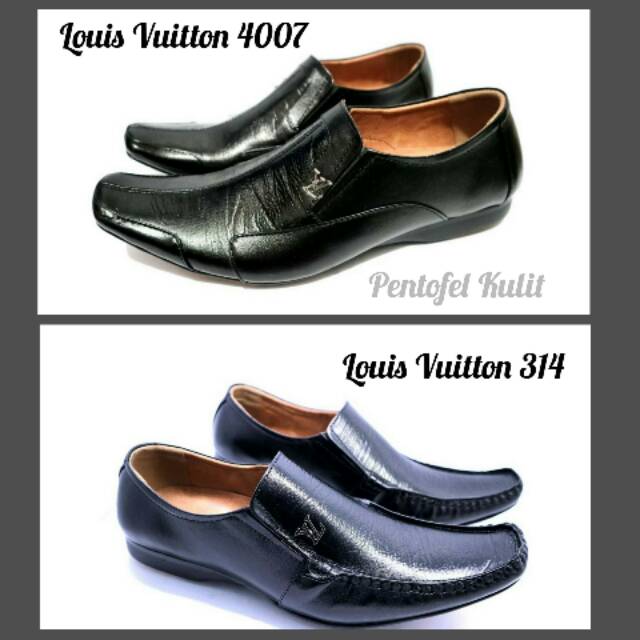 SEPATU PRIA PENTOFEL KULIT LOUIS VUITTON / SEPATU FORMAL / SEPATU KERJA / SEPATU KANTOR