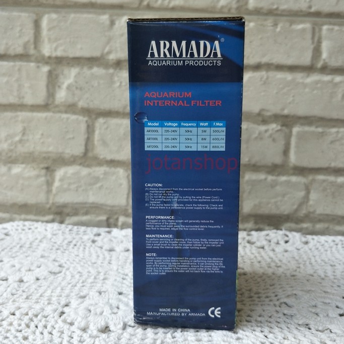 ARMADA AR 1100L AR1100L internal filter Aquarium Aquascape