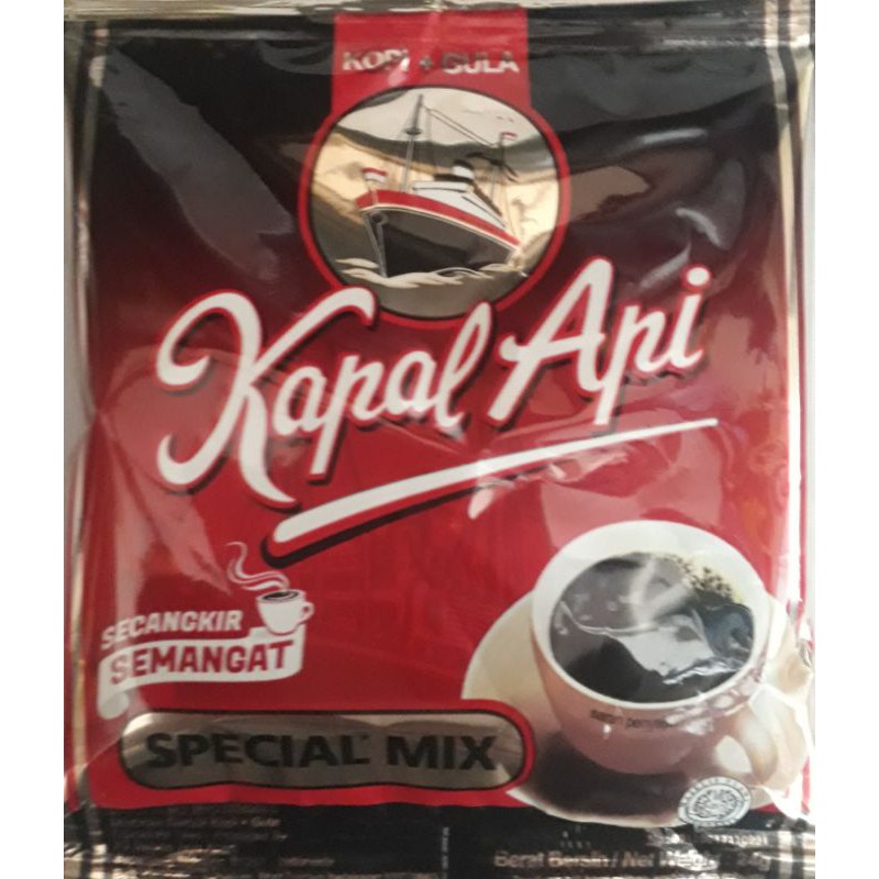 

Kopi Kapal Api Special Mix ( kopi + gula)