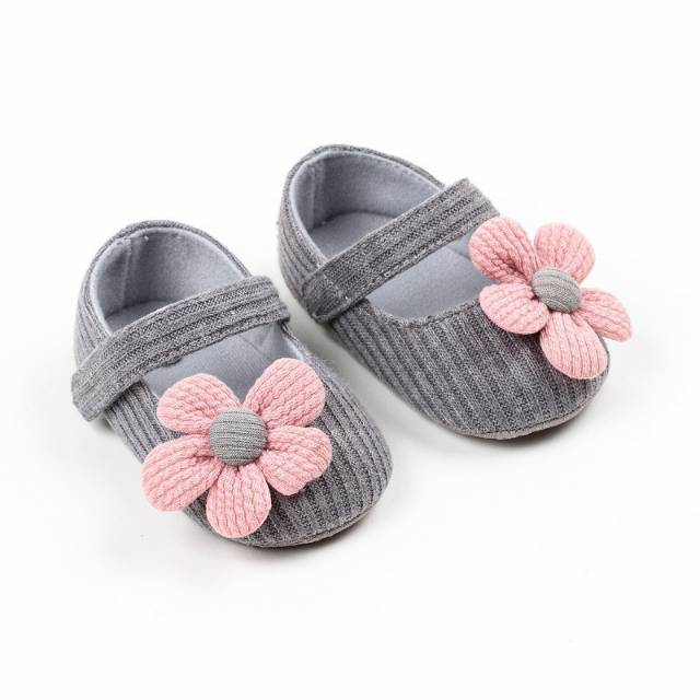 Sepatu Bayi Prewalker Bunga Anti Selip