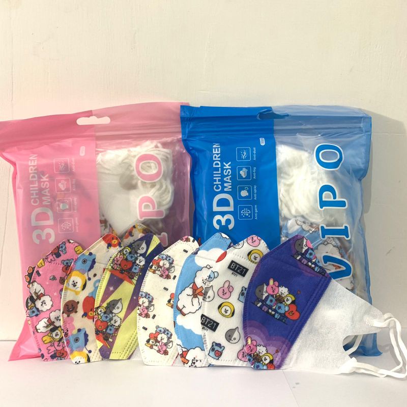 Masker Duckbill Anak 50 Pcs Karakter