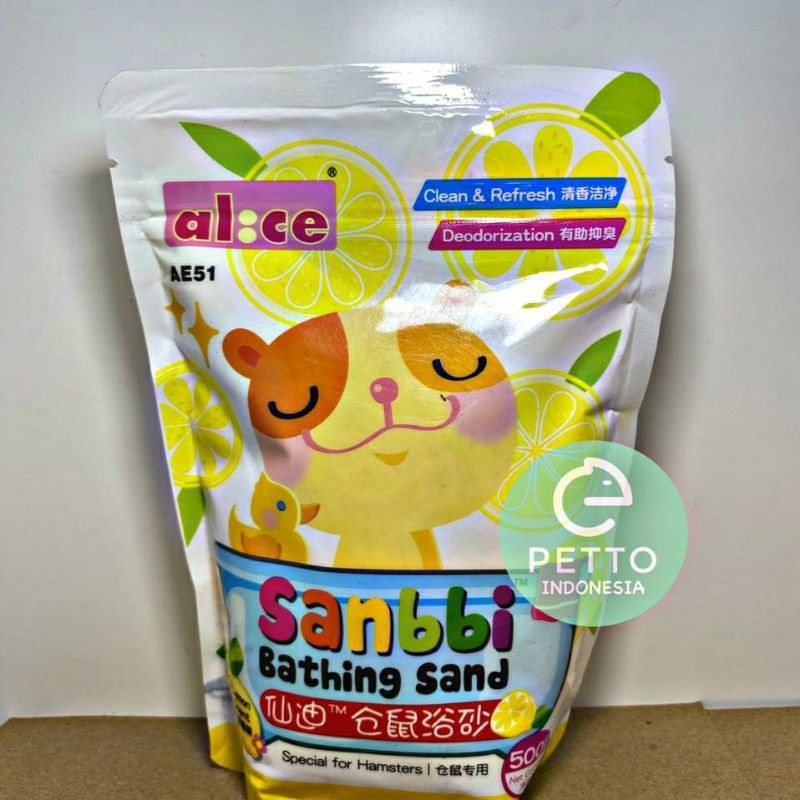 pasir mandi hamster wangi halus sanbbi 500 gram