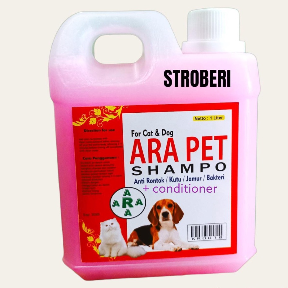 ARA SHAMPO KUCING &amp; ANJING ANTI RONTOK/KUTU/JAMUR AMPUH