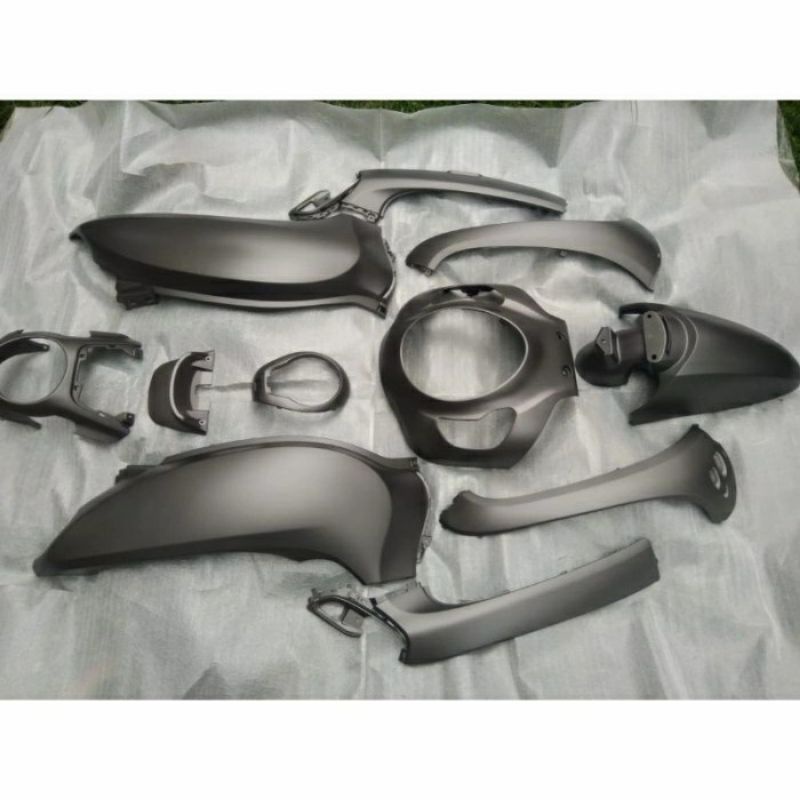 Paketan cover body Scoopy New 2021 2022 k2f Original warna Coklat doff mate brown putih doff biru do