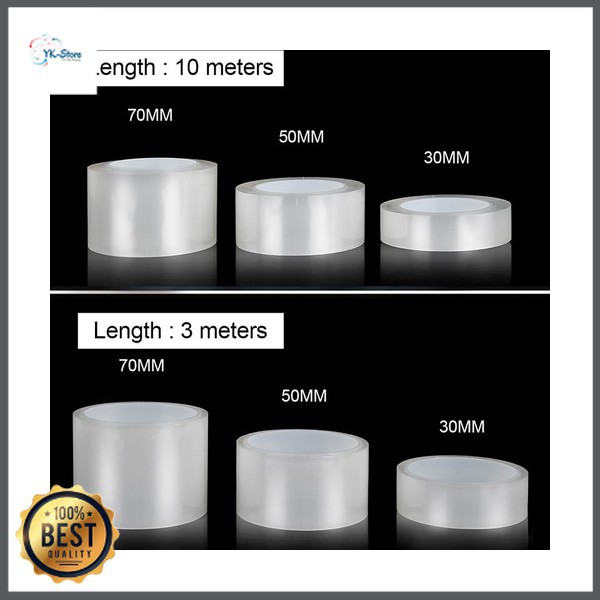 SEAMETAL Stiker Pelindung Mobil Car Scratchproof Protector Tape 50MM x 3M C39906 Transparen Grab