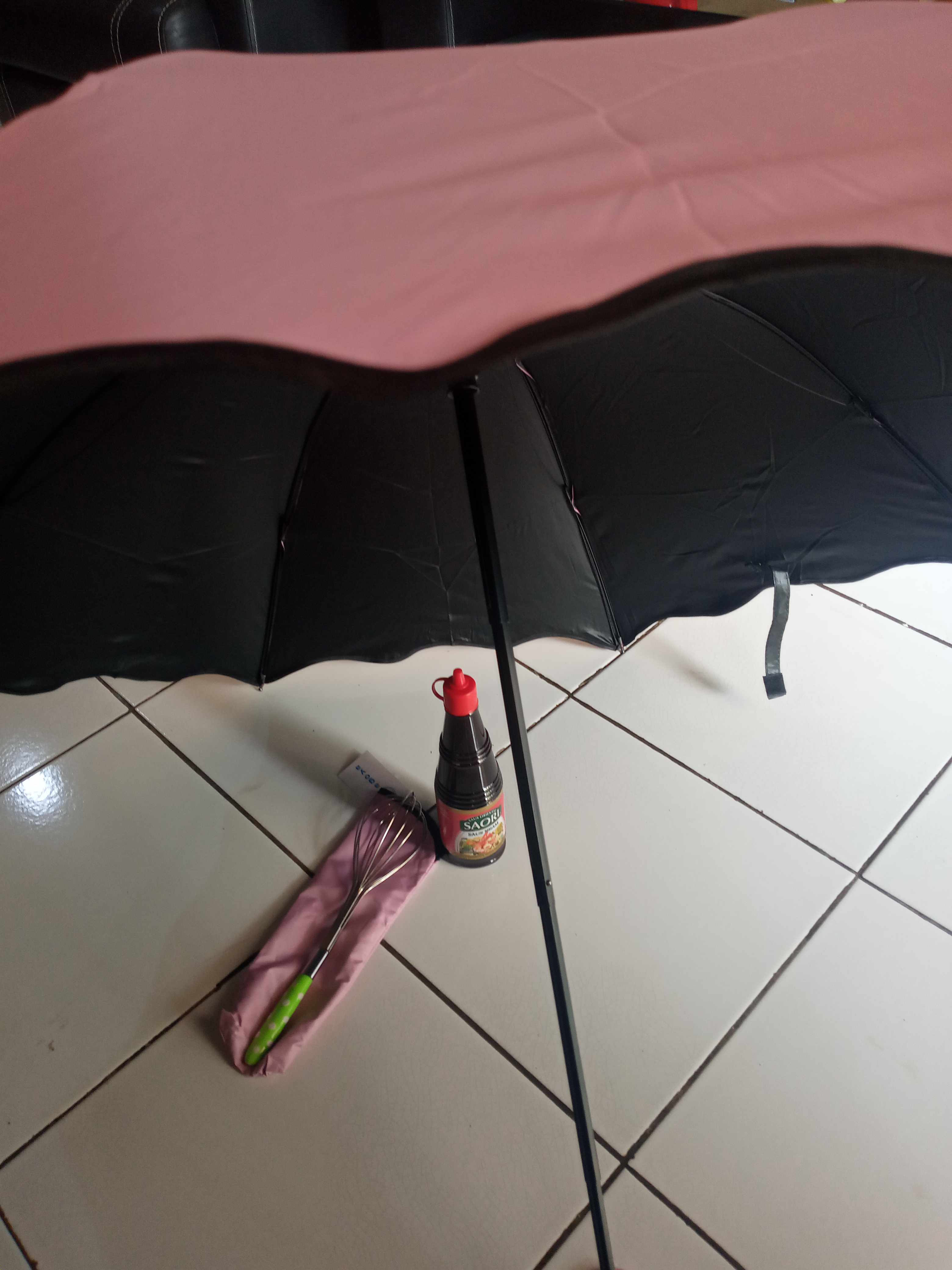 Payung Lipat Polos Double Layer