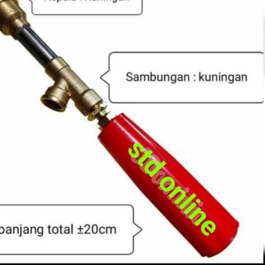 Gun 20cm stik sprayer 20cm kuningan