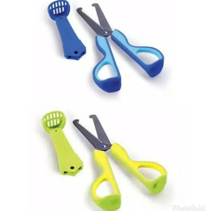 KIDSME 3 in 1 Baby Food Scissors Gunting Makanan Bayi Penghalus Makanan Bayi