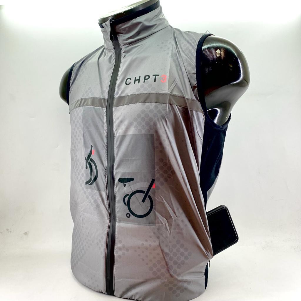 Rompi Jaket Sepeda Lipat Gowes Windbreaker Vest Gilet CHPT3