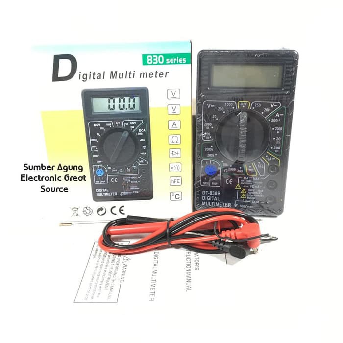 Digital Mutlitester 830 Series Berkualitas Lengkap D830B AVO
