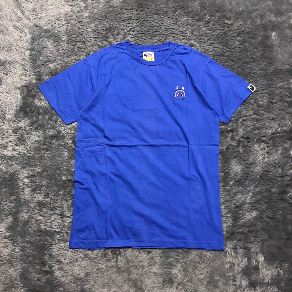 Kaos Bape Shark One Point Bordir Premium