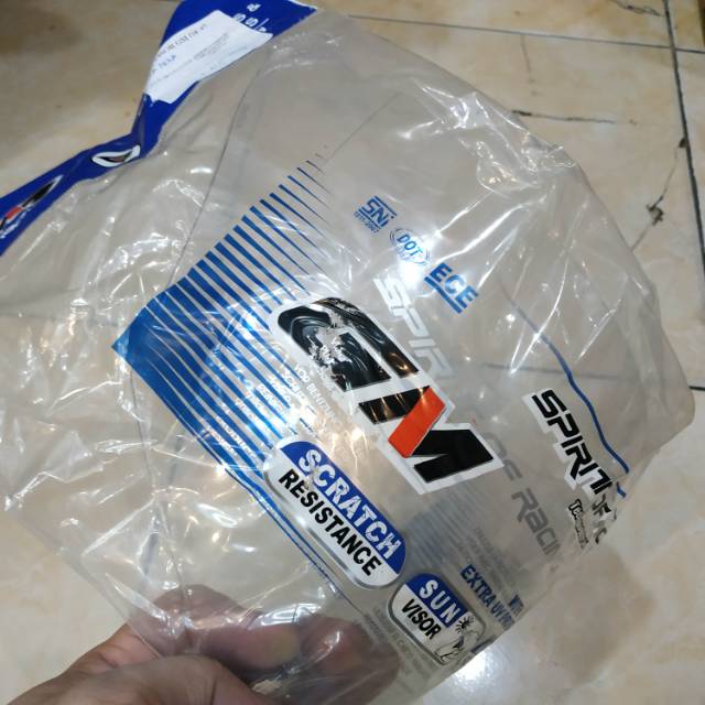 KACA HELM/VISOR UNTUK GM EVOLUTION CLEAR(BENING)ORIGINAL