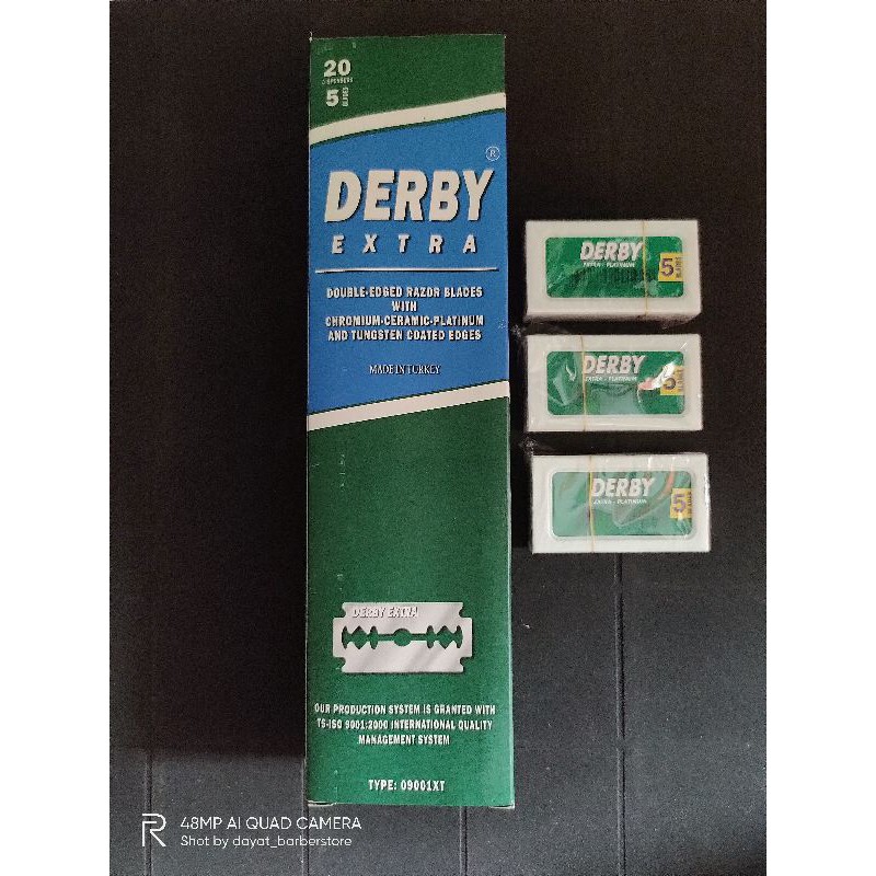 Silet derby extra original made in turkey silet cukur silet barber kerokan pisau cukur lipat razor