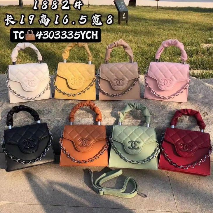 COD✓ TAS SELEMPANG MINI CC HAND SLING BAG 018820