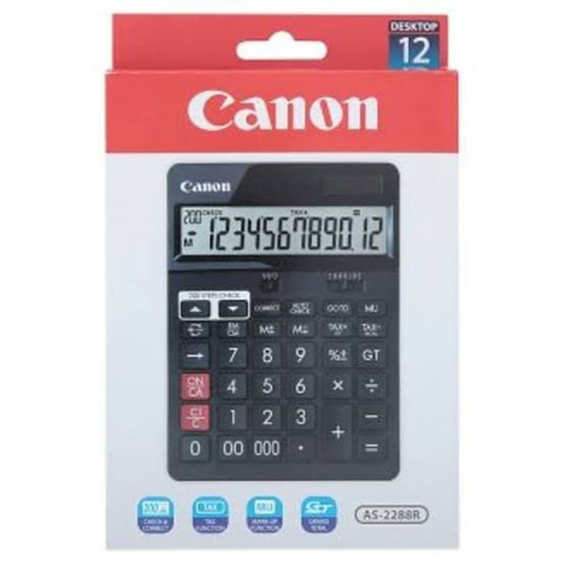 

Canon Calculator AS-2288R - Check & Correct Kalkulator 12 Digits 2 way