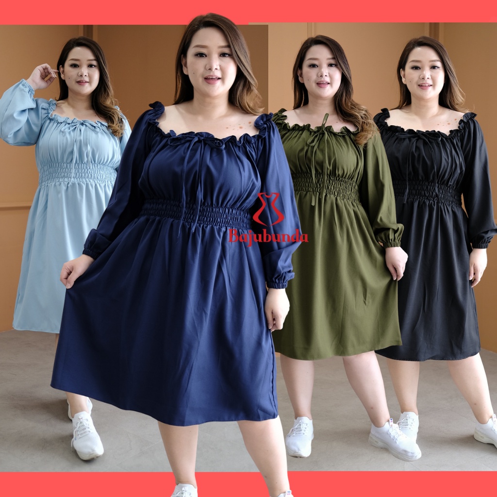 LD 120 Dress Jumbo Baju Big Size JOSEPHINE