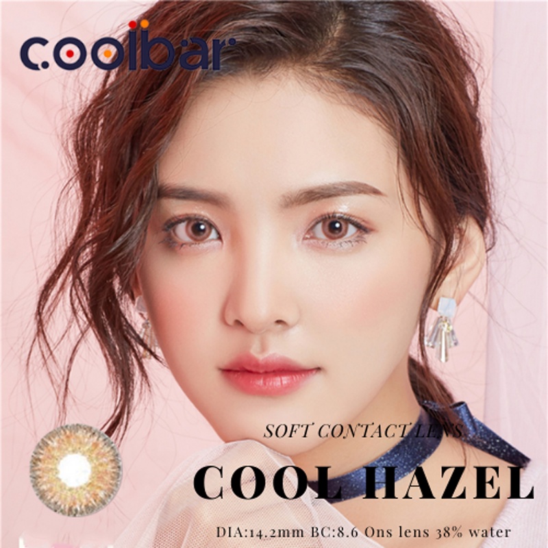 Coolbar Sepasang Lensa Kontak Warna Lensa Warna Diameter14.2 MM Kadar Air 38% Soflens