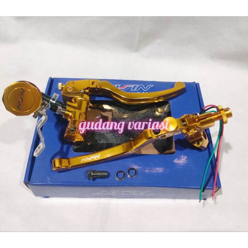 MASTER REM SET NSSN KANAN KIRI PLUS TABUNG BEAT SCOOPY VARIO FINO UNIVERSAL