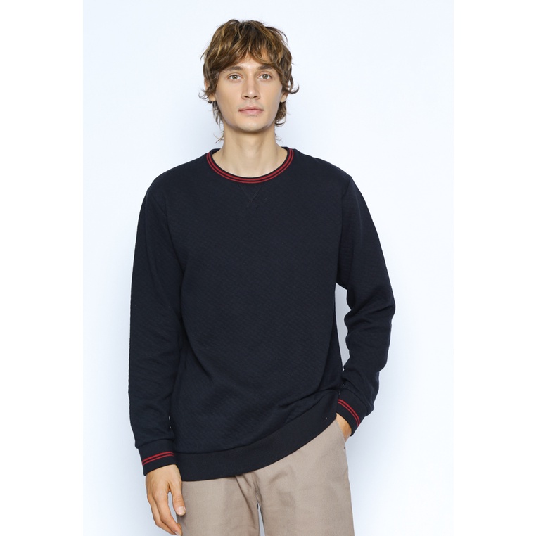 VALINO Sweatshirt Pria Hitam - V-ZICR01-O9