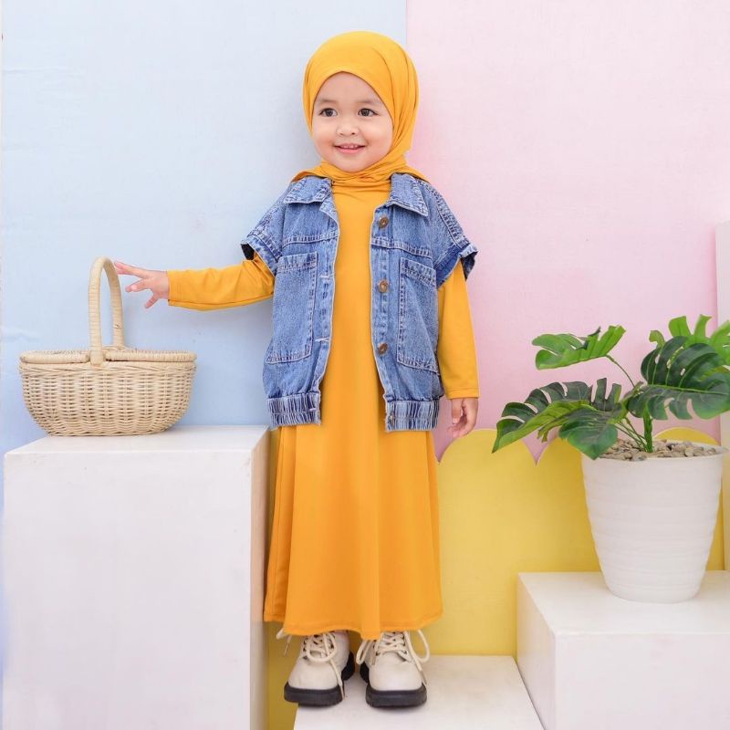 Outerwear Jeans Aretta Rompi Anak Perempuan / Cowok 1-7 tahun