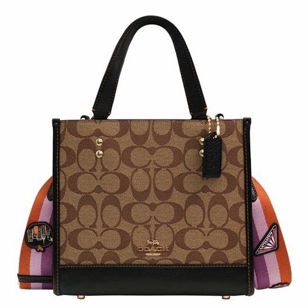 [Instant/Same Day] 5268   5637  5638   7083  3461  8456  6918  coach Dempsey Mini Canvas Field Tote 22 Vertical Small Tote Shopping Bag   ttb