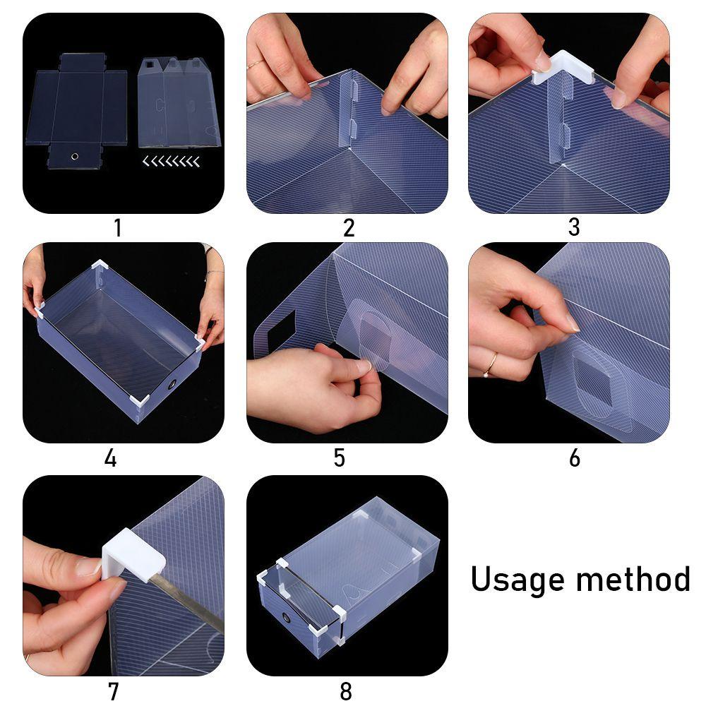 Solighter Kotak Penyimpanan Sepatu Tahan Debu Bentuk Laci Case Wadah Sepatu