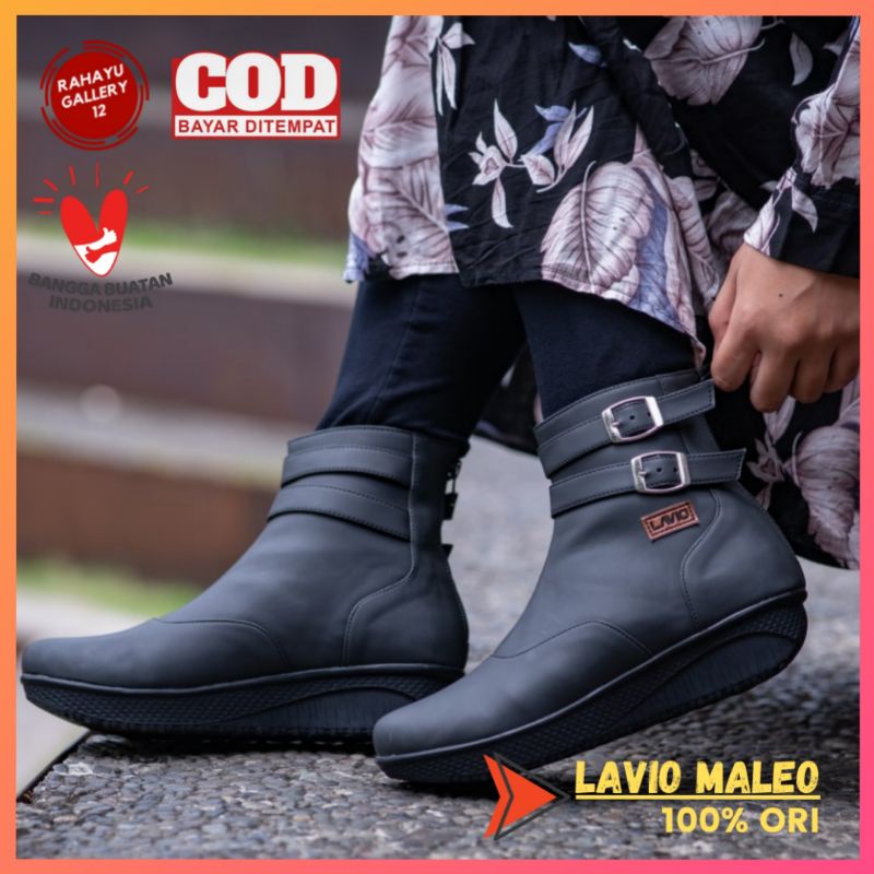 Sepatu Boots Wanita Original Lavio Maleo Boot Kekinian Cewek Korea