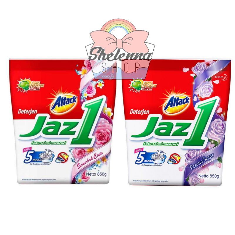 Attack Jaz1 Detergen Pesona Segar 850 gr - Jaz 1 Attack Pesona Segar 800 gr 260gr