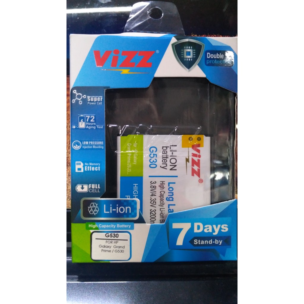 Samsung J2 Prime - Vizz Battery Double Power Baterai SAMSUNG J2 PRIME / GRAND PRIME G530 ORIGINAL