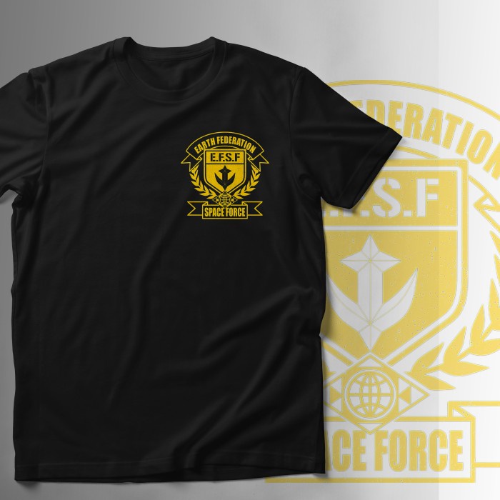 Kaos Gundam Logo E.F.S.F