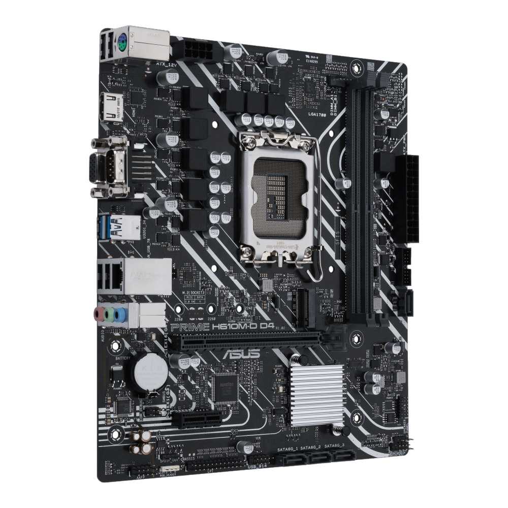ASUS PRIME H610M-D D4-CSM | Motherboard Intel Gen 12 LGA1700 DDR4 H610