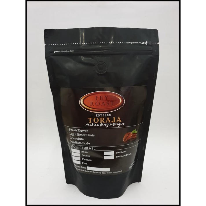 

Kopi Arabika Toraja 500 Gram Biji Dan Bubuk