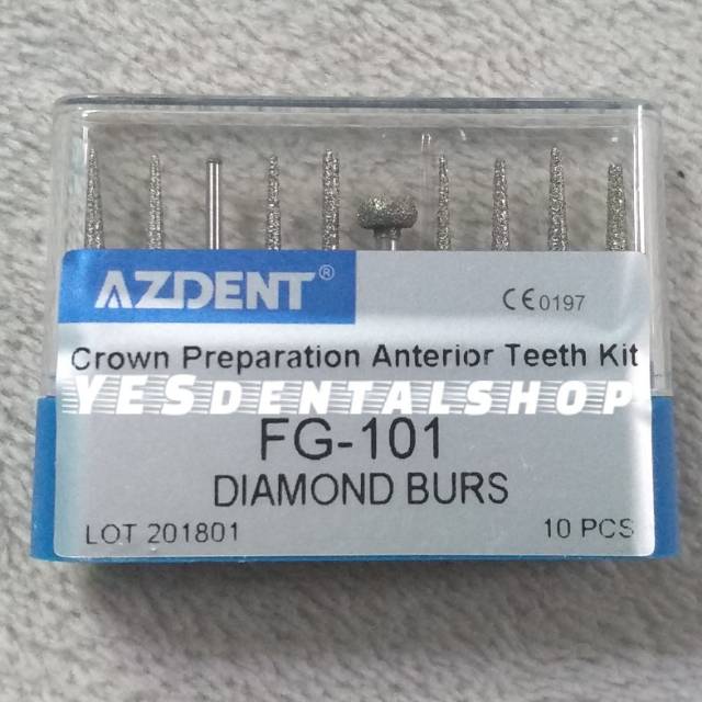 TURUN HARGA  bur Gigi  Crown preparation anterior diamond  