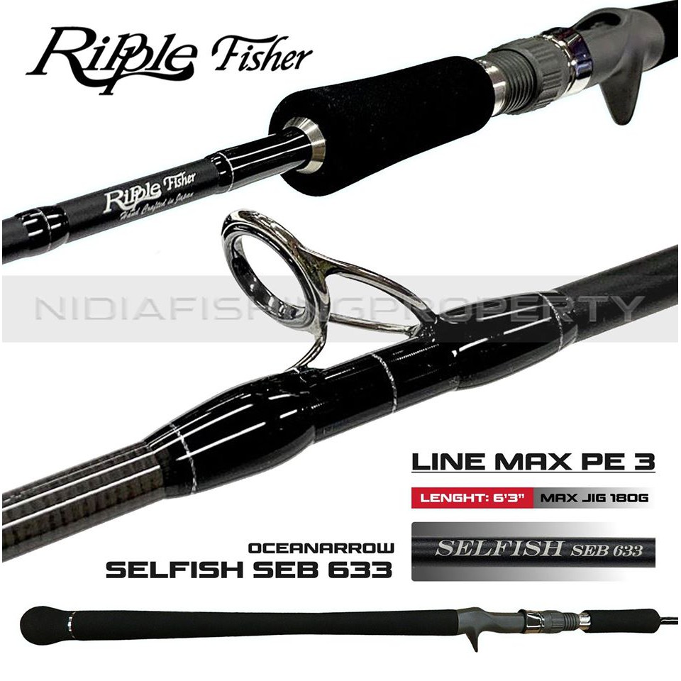 Joran Jigging Ripple Fisher SELFISH SEB 633B PE 3