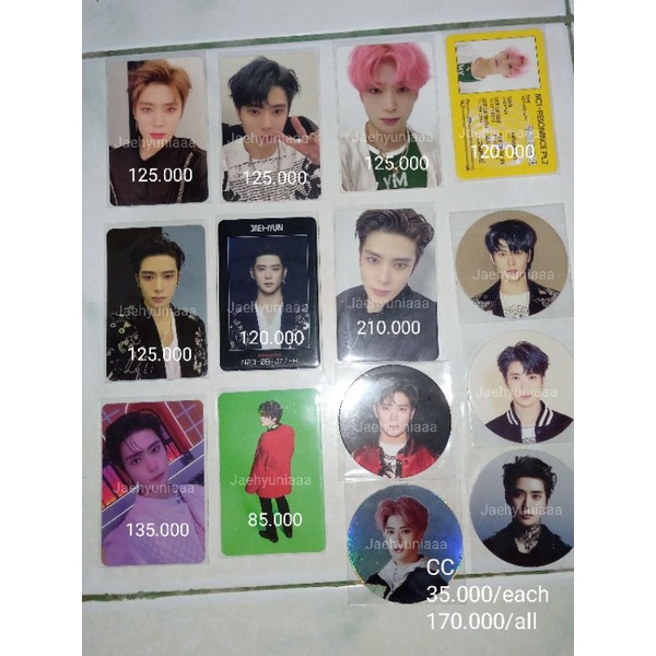 WTS PHOTOCARD JAEHYUN PC CC JAEHYUN OFFICIAL PC JAEHYUN