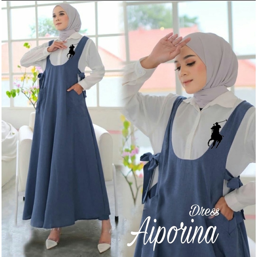 [HNFK] Dress Wanita Panjang / Dres / Maxi Dress Korea / Longdress Casual / Dress Wanita