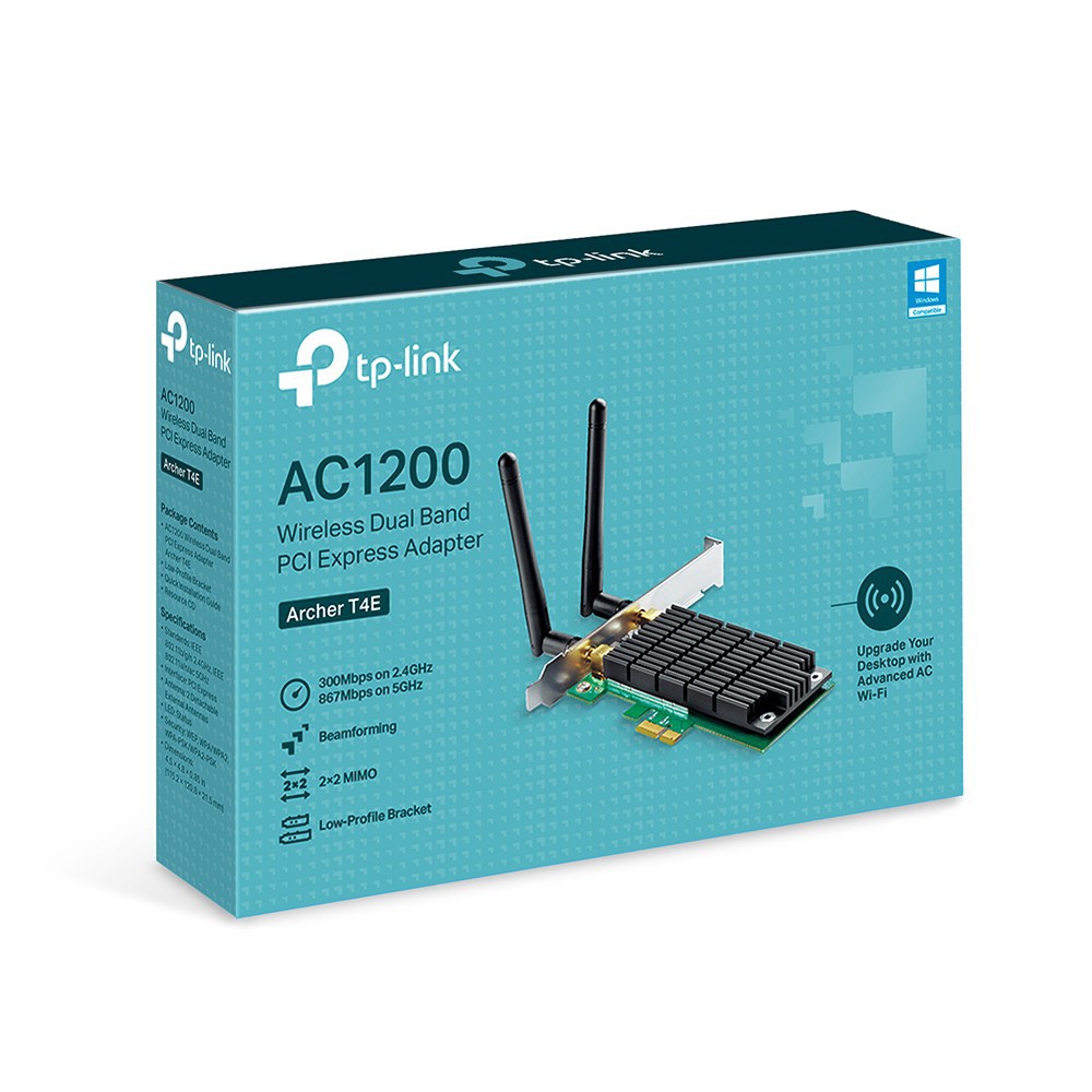 Tp-Link Archer T4E AC1200 Receiver Wireless Dual Band PCI Express Adapter