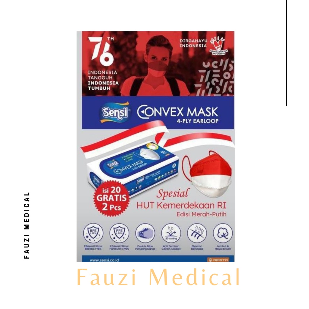 Masker Sensi Convex Edisi Hari Kemerdekaan Merah Putih