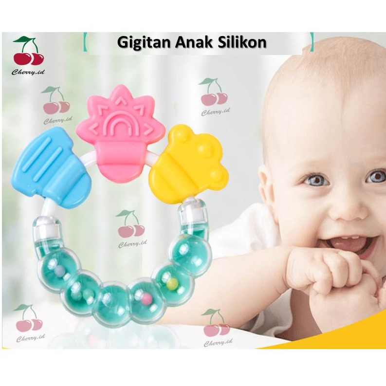 COD Mainan Genggam Bintang Silicon Edukasi Bayi &amp; Anak-anak / Gigitan bayi / Mainan Genggam Bayi / Mainan Motorik Bayi / Mainan Bayi - TEETHER RATTLE PB10