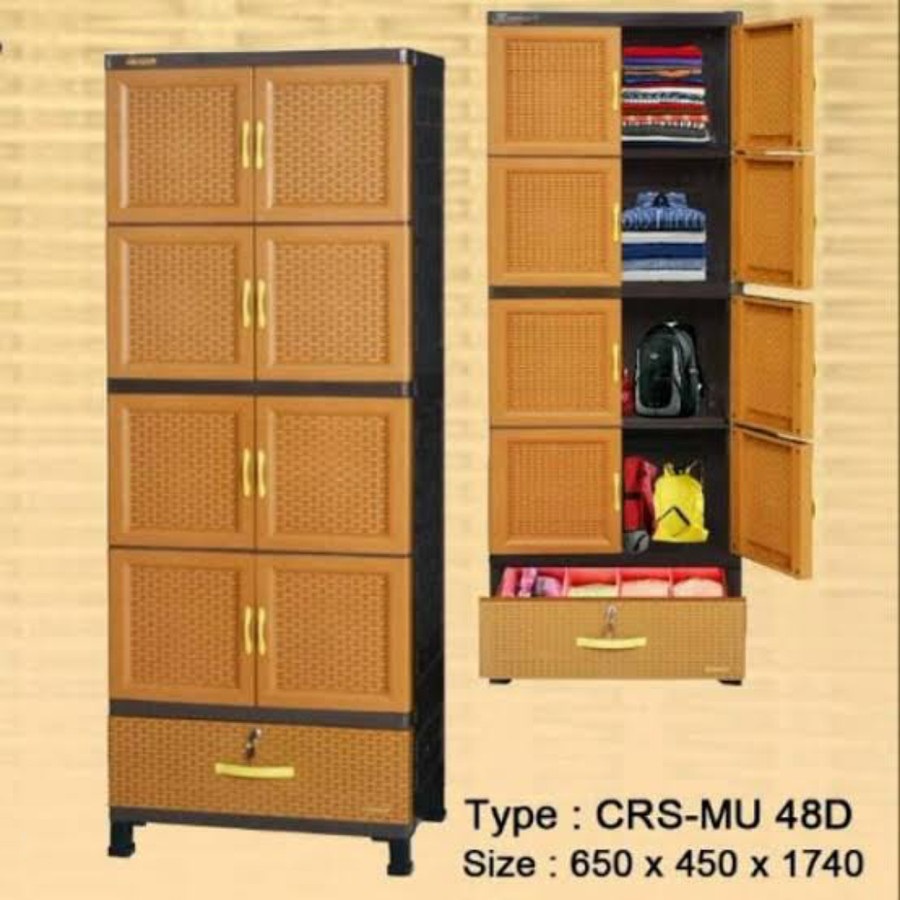 Lemari Plastik Napolly CRS-MU 48D