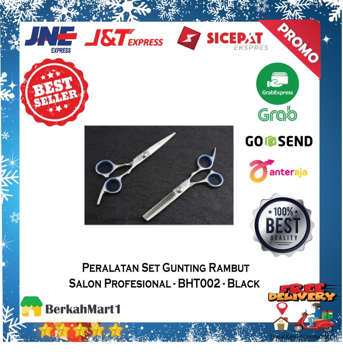 Pangkas Rambut Set Gunting Rambut Salon Profesional Stainless Steel
