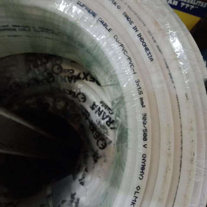 KABEL SUPREME NYMHY 3X1,5MM 100M PUTIH Berkulitas