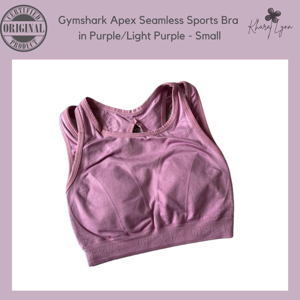 Gymshark Apex Seamless Sports Bra in Purple/Light Purple