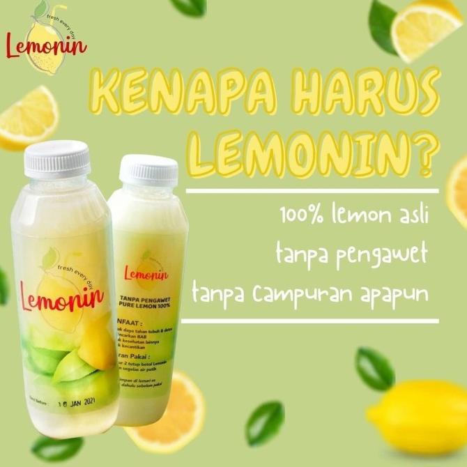 

Pure Lemon 100%-LEMONIN 500ml-Untuk Kesehatan & Membantu Program Diet